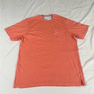 Tommy Bahama Mens Orange Short Sleeve T-Shirt Size S